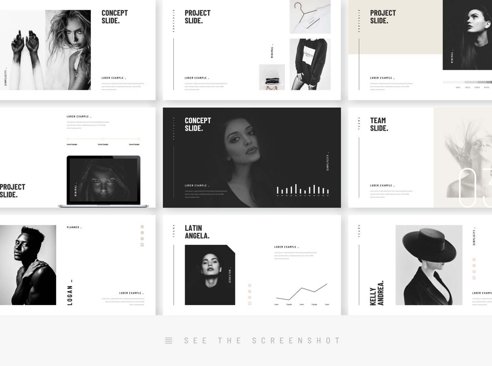 Stylish Minimal Keynote Template #6 by NauvalS on Dribbble