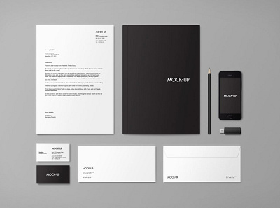 Stationery & Branding Mock-up #1 app branding design graphic design illustration logo typography ui ux vector
