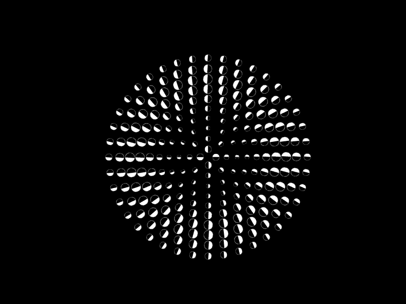circle wave code codeart generative art geometry gif motion processing type typography