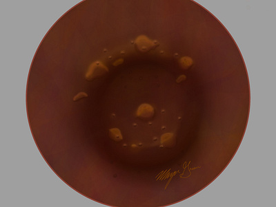 Ringworm WIP digital painting illustration medical realism