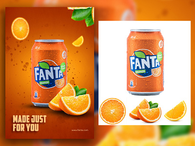 Fanta Ad design branding design flyer graphic design illustration logo poster