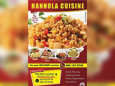 Food flyer design