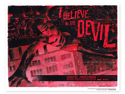 I Believe in the Devil comics daredevil marvel poster superheroes tv