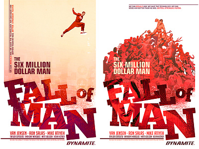 Six Million Dollar Man covers 1 & 2 comics tv