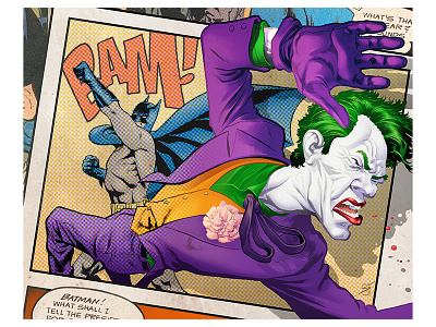 Batman vs Joker poster