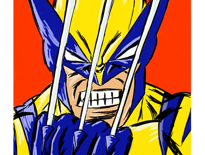 Wolverine comics illustration