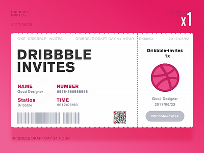 1x Dribbble invites