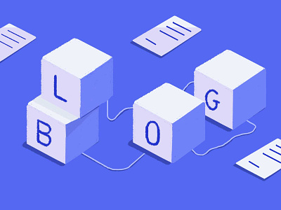 how to optimize your blog blog blog post blue content strategy cubes graphic illustraion isometric web