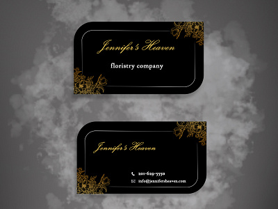 Floristry company business card ads advertising branding design graphic design photoshop social media