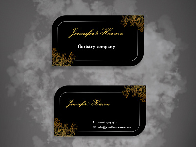 Floristry company business card