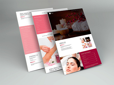 Mirage Web Design Layouts beauty hair me time mirage space bubble