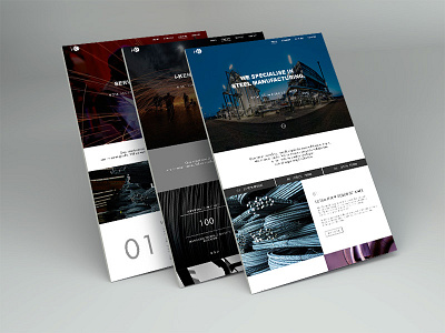 I-Ken Web Design Layouts manufacturing metal steel ui design web design