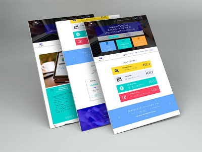 LFO Web Design Mockup finance course online responsive web ui design web design