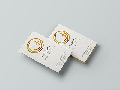 Business Cards for Gin Jaunt branding design emboss print