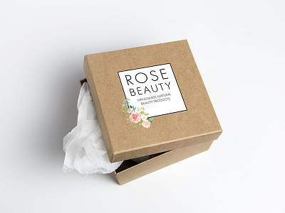 Rose Beauty Cosmetics Box branding design packaging design printing