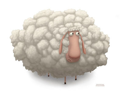 Sheep animal fur sheep