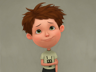 Boy in green T-shirt