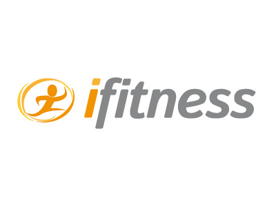 Ifitness Logo fit fitness orange running