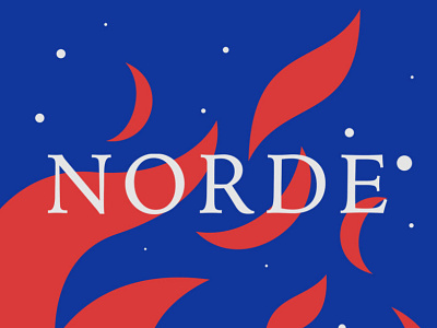 Norde bonfire cover art fire graphic design illustration logo snow