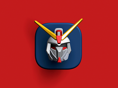Gundam Basic Icon 3d icon illustration ui
