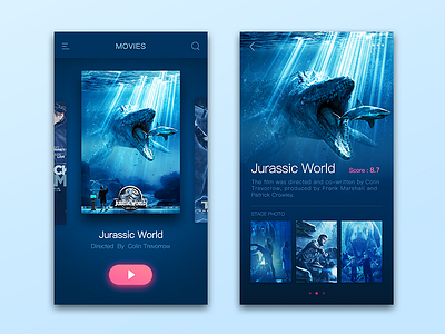 Movies-Jurassic World blue details interface jurassic world movie video