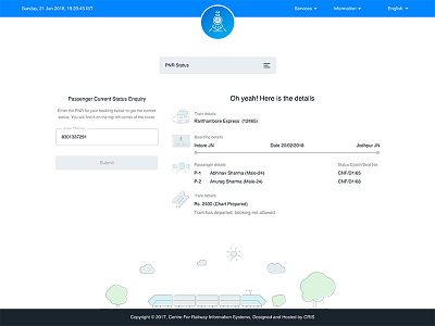 Indian Railway Redesign Concept (Screen 2)