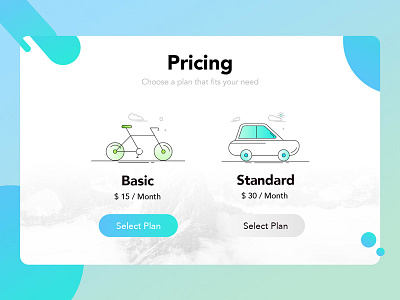 Choose your plan flat illustration package page plan pricing ui