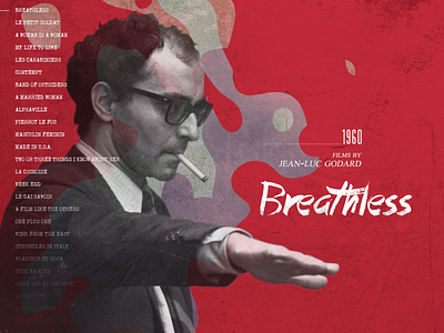 Jean-Luc Godard breathless filmmaker godard jean luc godard motion motion graphics