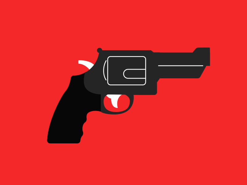 Smart Guns animation design fingerprints gun illustration lock pistol safety shoot