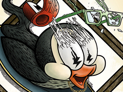 penguin alexghevara chok illustration penguin