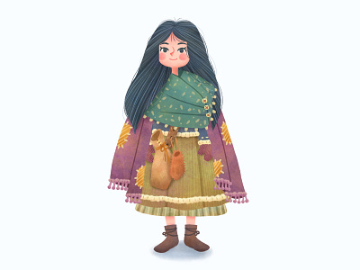 A free traveler animated character art artist artwork character creative cute design digitalart doodle draw fairy tale girl graphic design illustration love painting sketch sketchbook