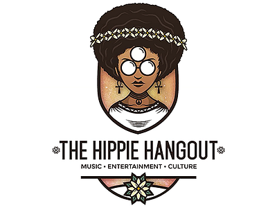 The Hippie Hangout - Radio/Blog Logo art culture hippy logo music