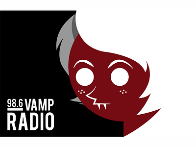 Vamp Radio Logo branding logo radio vampire