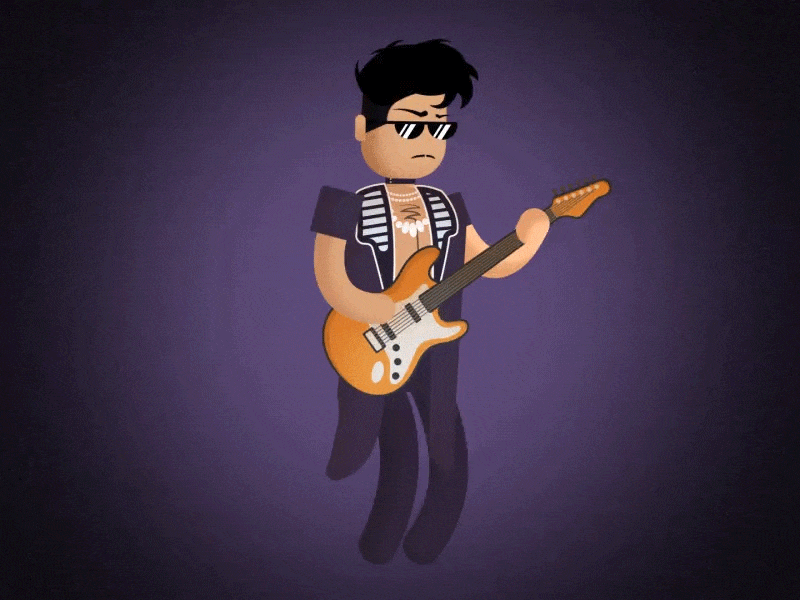 Prince Rock Out after effects animation art illustration motion music