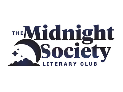 Book Club Logo - The Midnight Society branding design logo typography