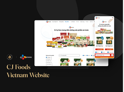 [Williens x CJ Foods] Vietnamese Responsive Website branding graphic design ui user interface uxui website responsive