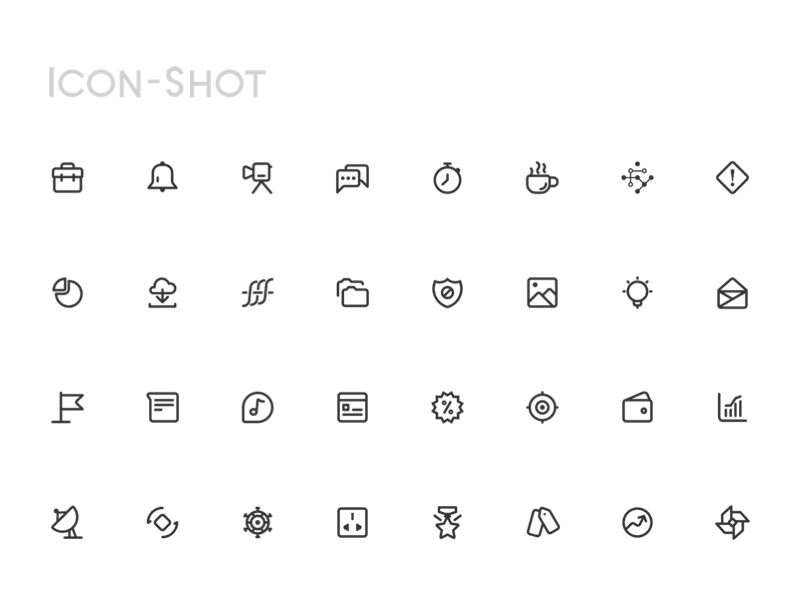 Icon Shot animation color design flat icon typography ui