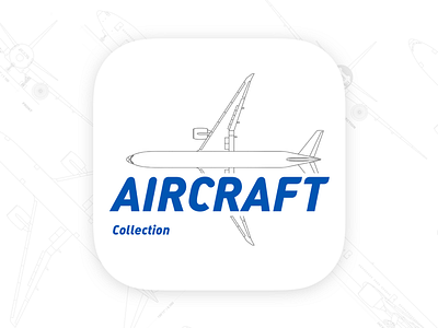 App Icon aircraft airplane design flat icon ios launch logo ui