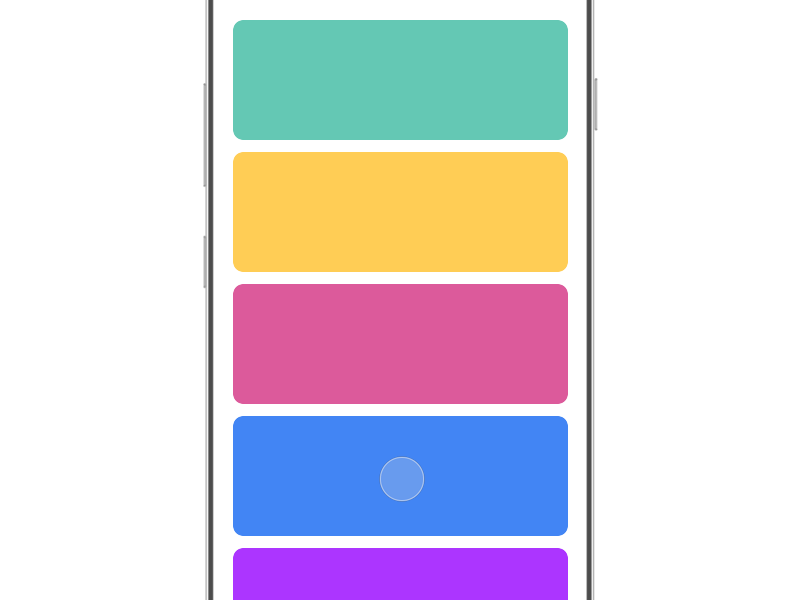 Colorful Prototype animated animation app color demo design flat gif list loading principle app prototyping scroll simple sketch app smooth smooth animation typography ui ux