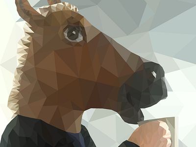 Horsing around illustrator low poly low poly