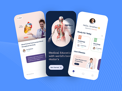 Medical Education App ui