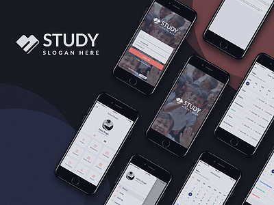 Study App For School brandig presentation uiux