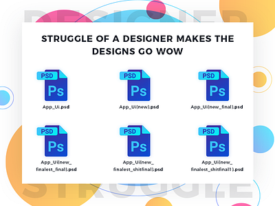 Struggle Of A Designer design graphics uiux