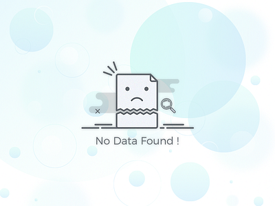 No Data Found data empty found screen