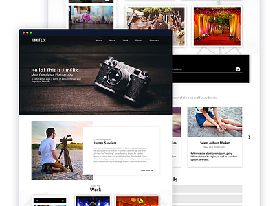 JiMiFLiX Photography Landing Page jimiflix landing page photographer photography