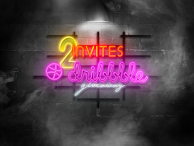 2 Dribbble Invites dribbble giveaway invites