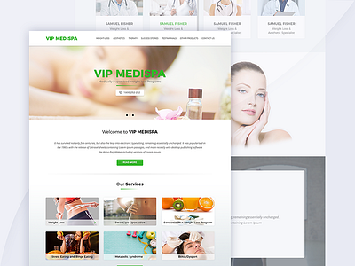 VIP-MEDISPA Landing Page beauty botox creative mens product vipmedispa women