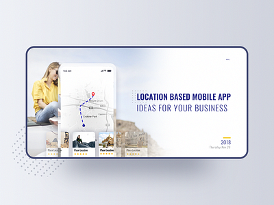 Map Apps Banner bannerdesign cleandesign color creative design graphics location map map apps place search trends ui