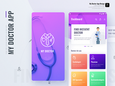 My Doctor App book book doctor color theme doctor find healthcare hospital medical app patient ui ui ux design