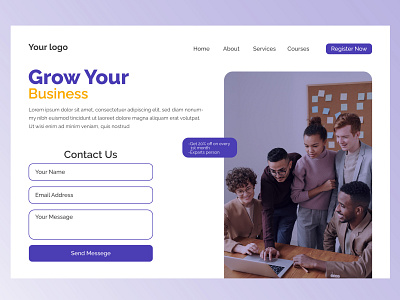 Website Landing Page Design agency website design digital marketing website design landing page landing page design ui website design website landing page